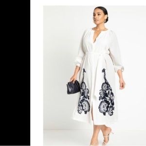 Giraffe embroidery print ELOQUII dress